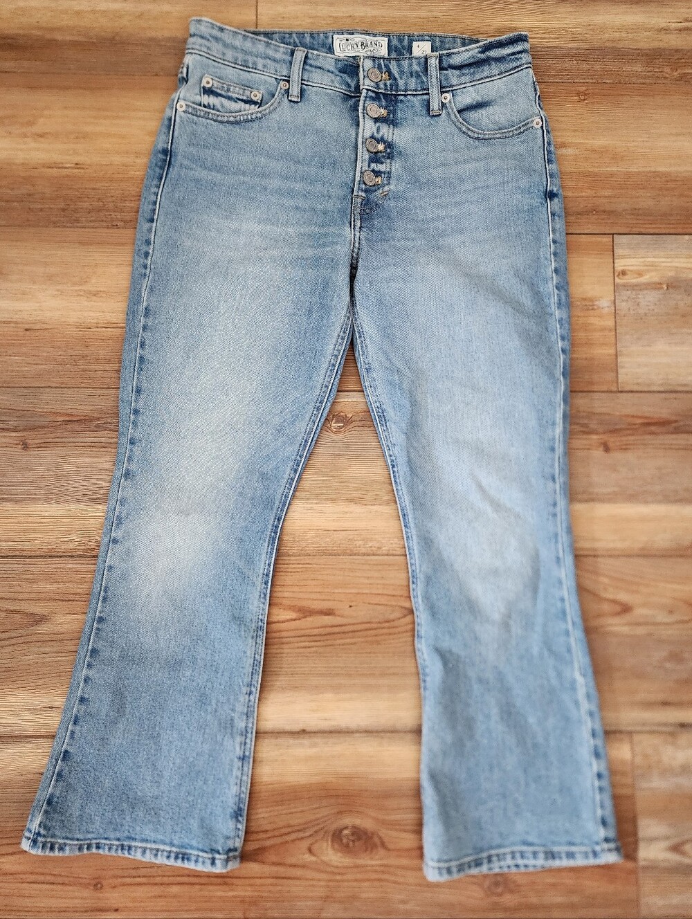 Lucky Brand Bridgette Cropped Flare Jeans Women's 4 27 Blue